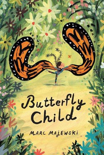 Butterfly child cover photo with animated butterfly in background