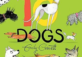 A book cover with different dogs on it