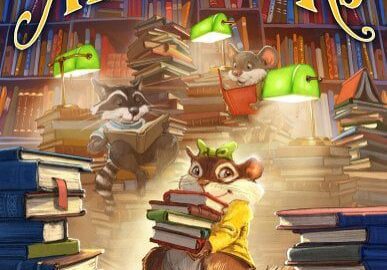 A book cover with a mouse carrying books.