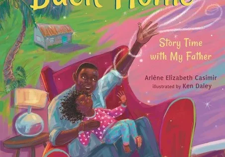 A picture book cover with an african american man and child.