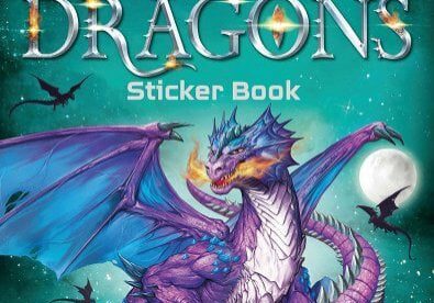 A book cover with a dragon on it