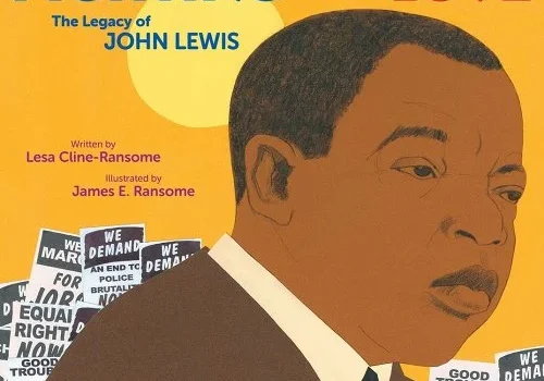 A picture book cover of john lewis