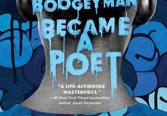 A book cover with blue graffiti on it.