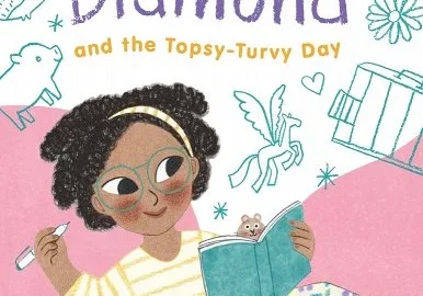 A picture of the book polly diamond and the topsy-turvy day.