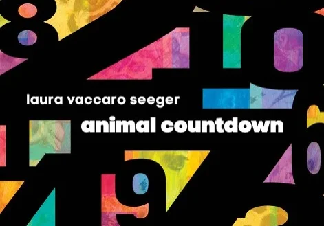 A black and white photo of the cover art for animal countdown.