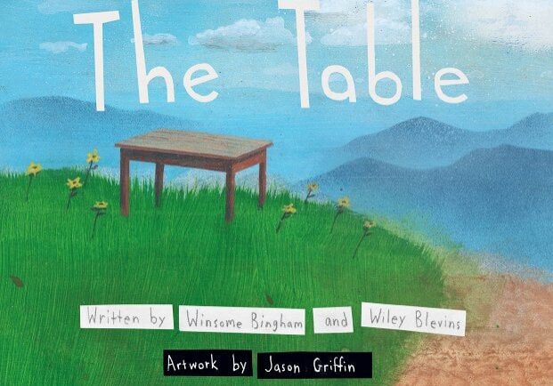 A book cover with the title of the table.